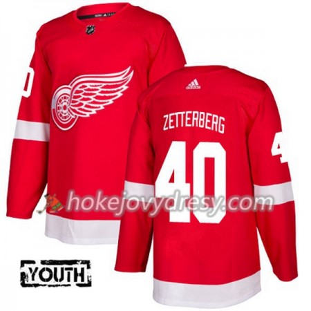 Dětské Hokejový Dres Detroit Red Wings Henrik Zetterberg 40 Červená 2017-2018 Adidas Authentic